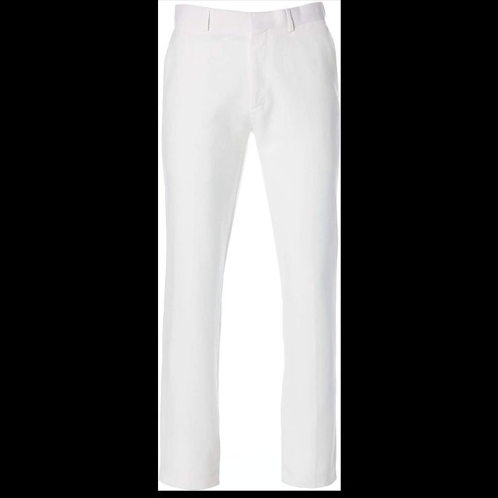 White Linen Blend Pant